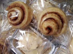 A pack of cinnamon rolls without cream